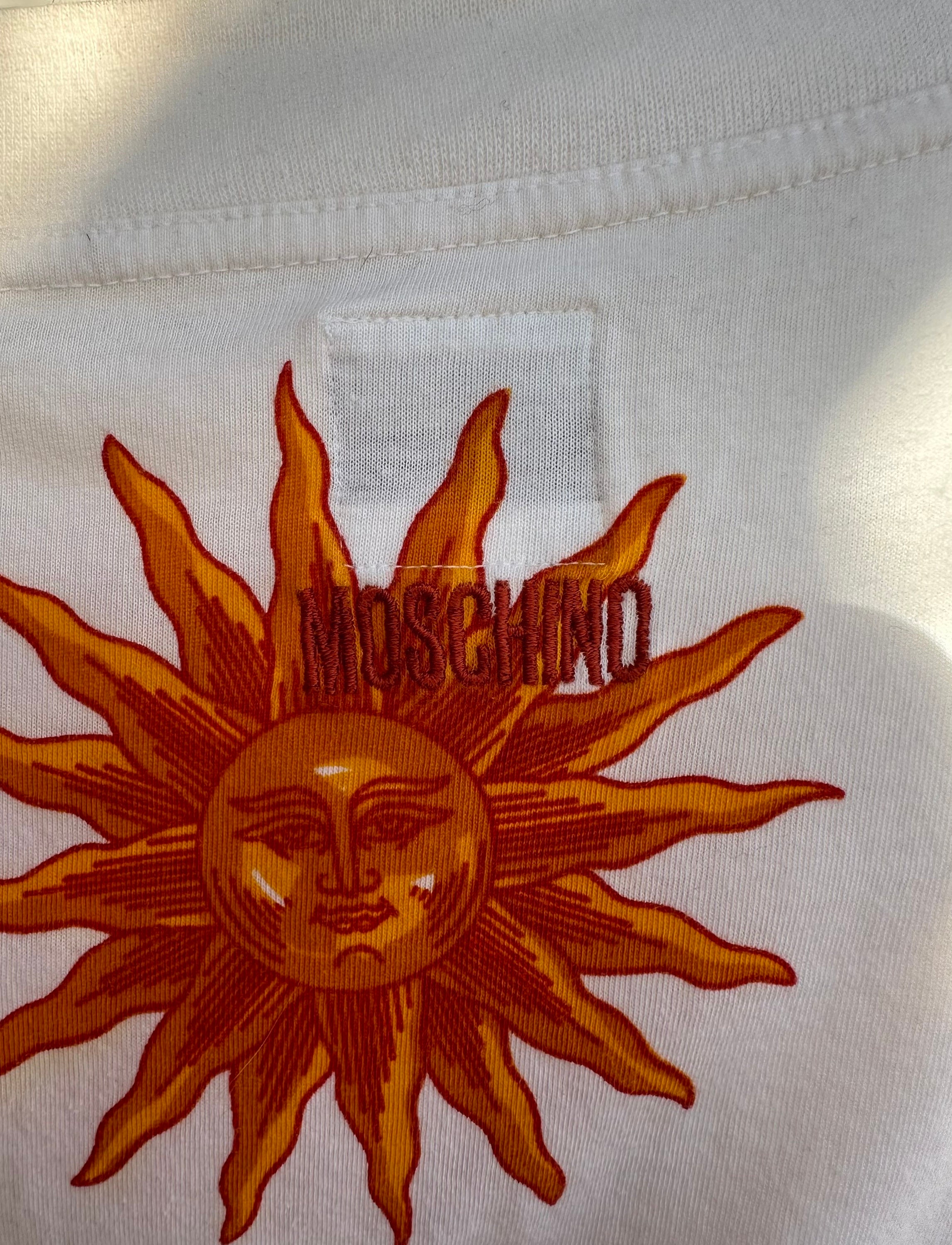 Vintage 90s Moschino Sun Print Top, Multicolor Long Sleeve Top - Etsy