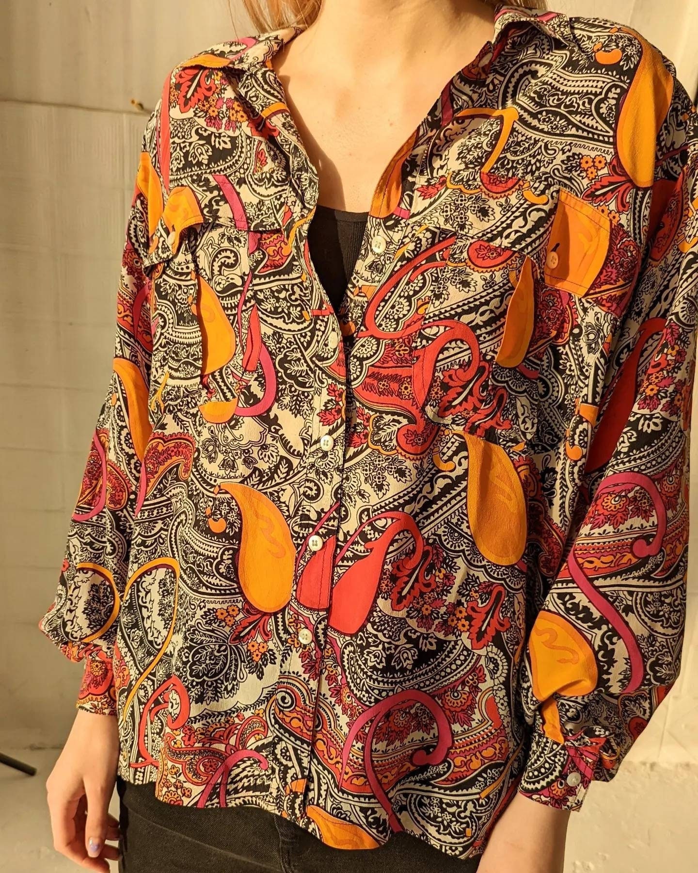 All over Paisley print wool jersey long-sleeve top - ETRO - MULTI COLOURED - Bongénie
