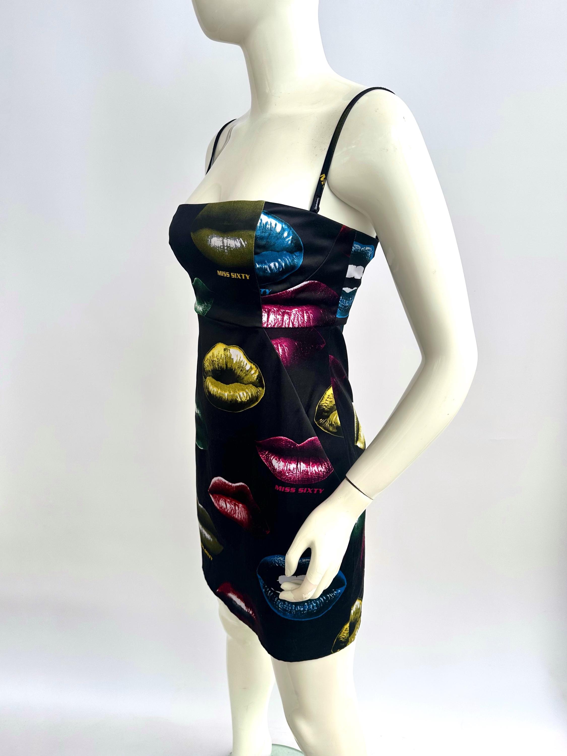 miss sixty leather dress Leather Patch Denim Dress, BLUE / L