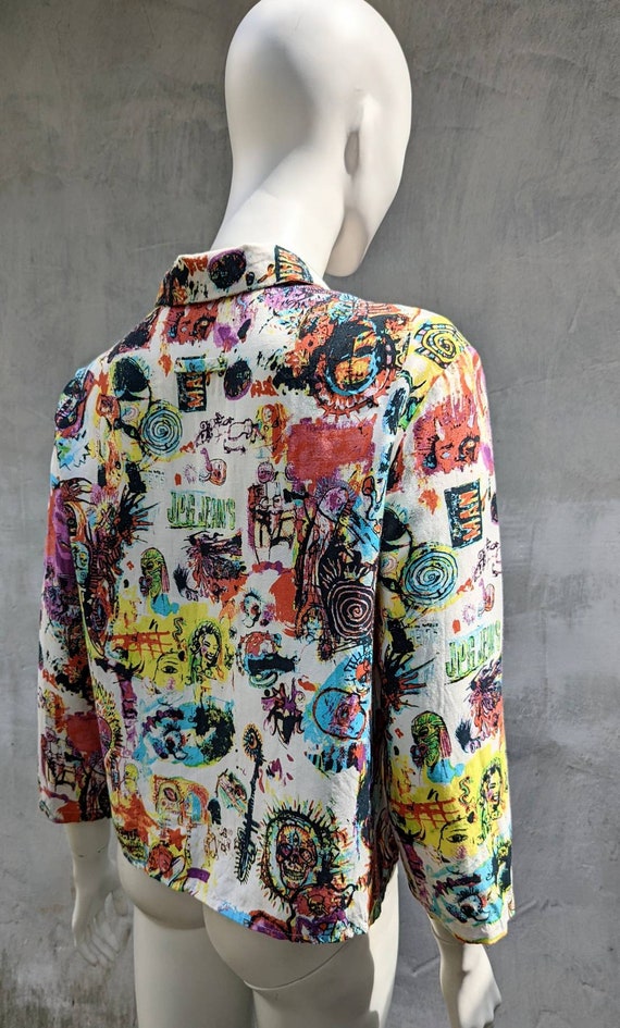 vintage 90s JP GAULTIER blouse. overprint Basquia… - image 7