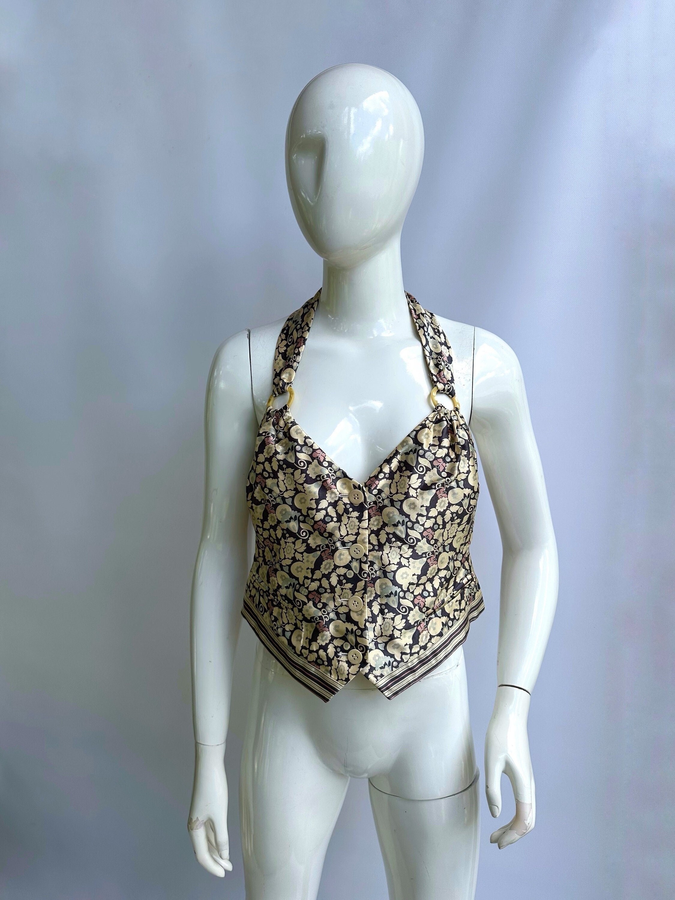 【Emilio Pucci】Palazzoパンツ【関税送料込】 EMILIO PUCCI Saks Fifth Avenue c.1960's Blue Geometric Print