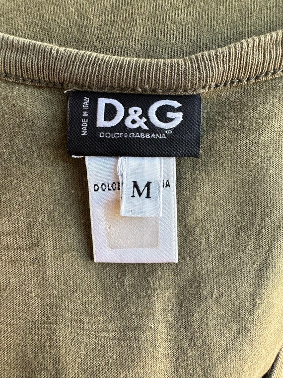 Y2k Vintage DOLCE GABBANA Tank Top. Aerobic Groove Dragon