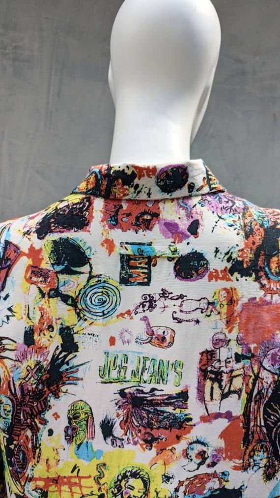vintage 90s JP GAULTIER blouse. overprint Basquia… - image 6