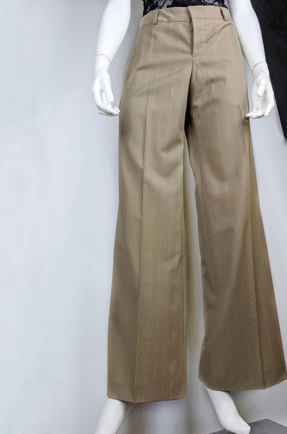 Vintage 90s JEAN PAUL GAULTIER Pants. Cotton Beige Striped - Etsy