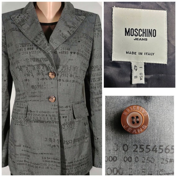 MOSCHINO women's jacket | Size 42/8 | Designer Jac