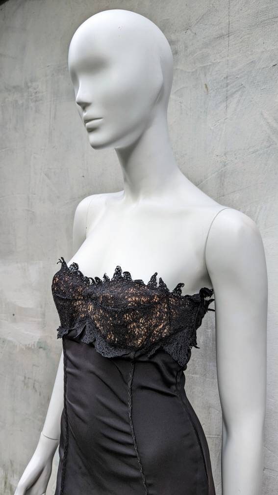 white christmas dresses S/S 2006 Runway Versace Bustier Dress – villa amour vintage main image 1