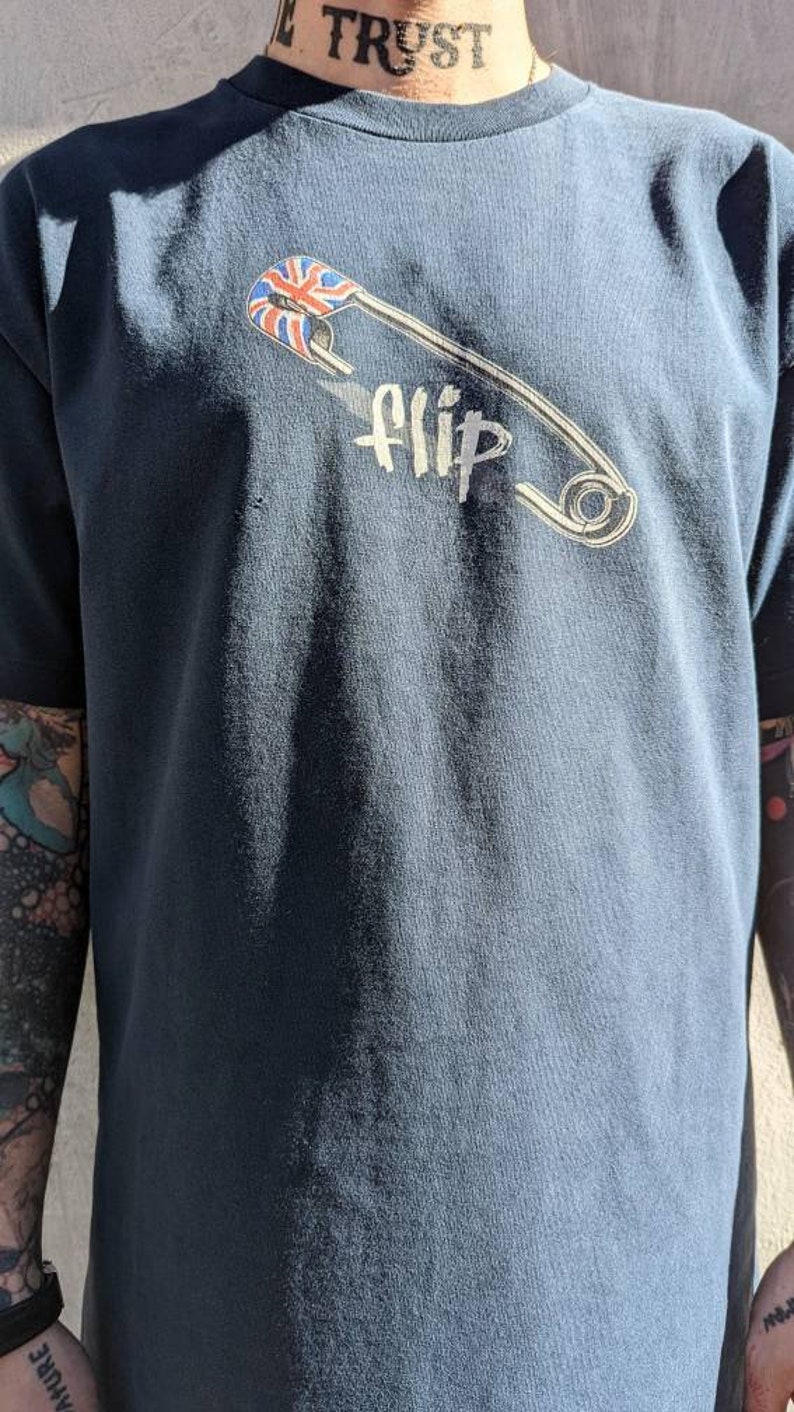 Vintage Early 2000s Flip Skateboards Tshirt Y2K Skate Brand Etsy