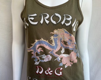 DOLCE & GABBANA タンクトップ ドルガバ y2k Dolce & Gabbana Vintage Y2K Tank Top Men Black Bondage Strap