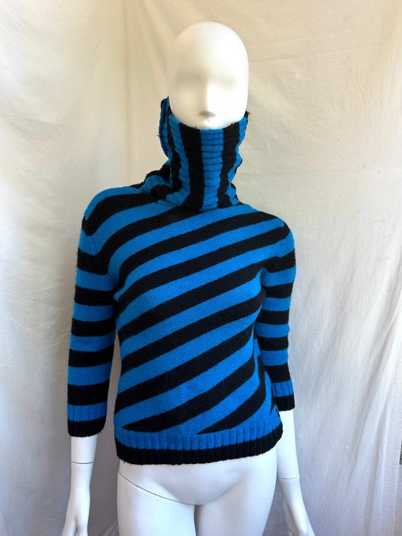 Buy Y2k Vintage MISS SIXTY Striped Sweater. Turtleneck Long Sleeve 