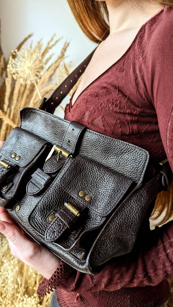 Y2k Vintage Mulberry Brown Mini Bag. Chocolate Leather Y2k Vintage Mulberry Brown Mini Bag. Chocolate Leather