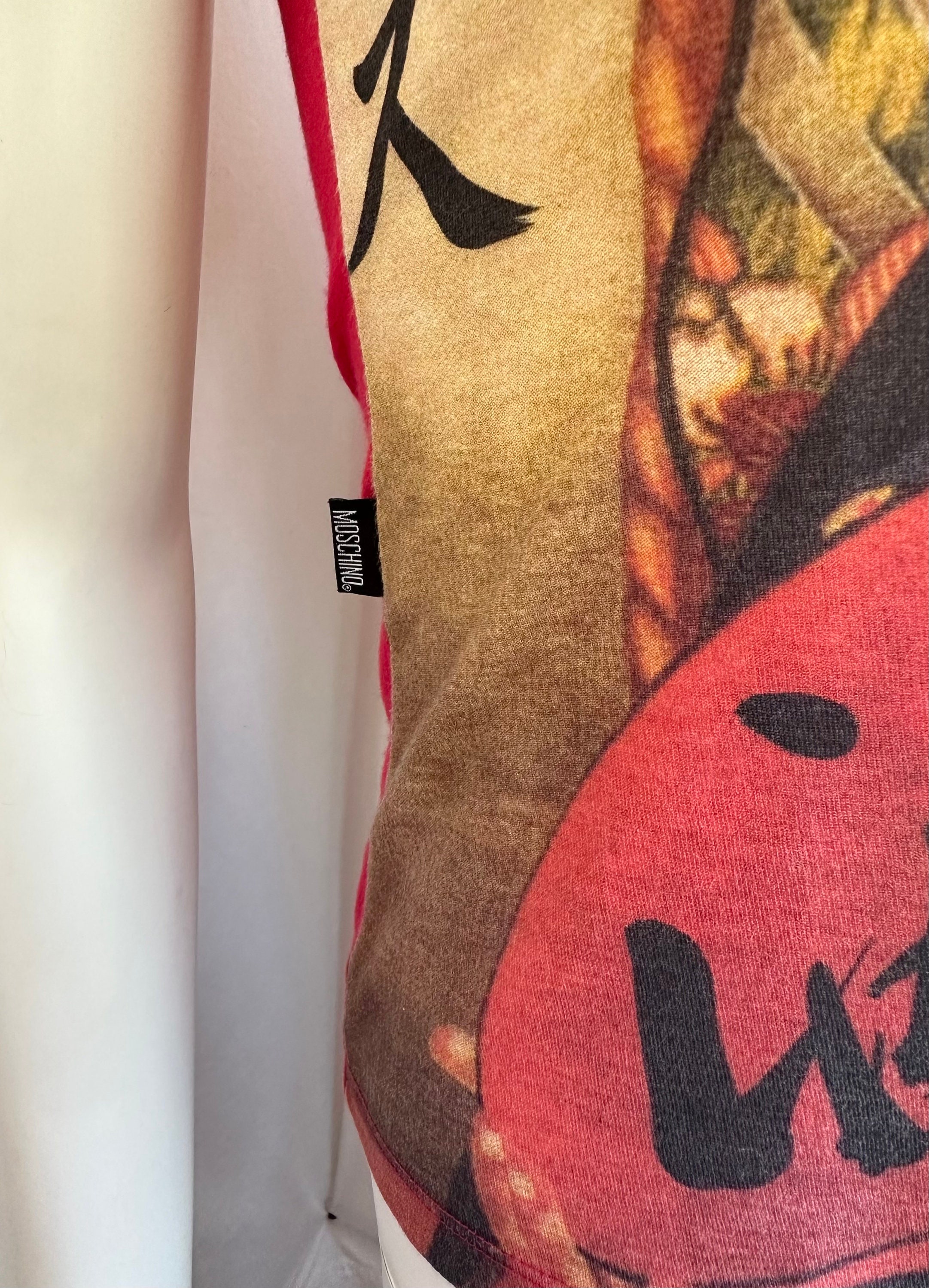 Y2K MOSCHINO モスキーノ リボン タンクトップ Y2k Vintage Moschino Red Tank Top, Japanese Woman Geisha