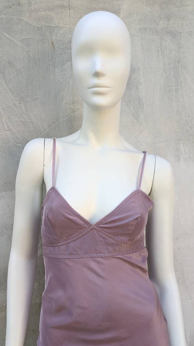 Vintage GUCCI Lilac Silk Slip Dress. Y2k Satin Maxi Dress Spaghetti ...