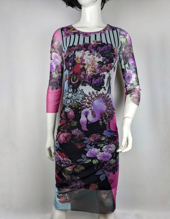 Y2K Vintage FEHU Mesh Maxi Dress | Longsleeve Dre… - image 1