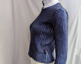 Y2k Vintage DOLCE GABBANA Ribbed Sweater. Tie Dye Knitting