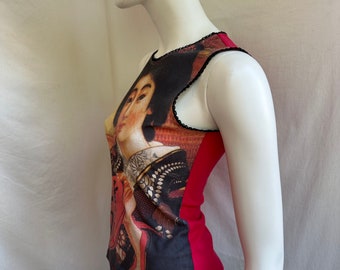 Y2K MOSCHINO モスキーノ リボン タンクトップ Y2K MOSCHINO モスキーノ リボン タンクトップ