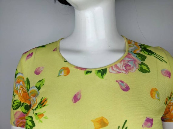 vintage 90s KENZO mesh crop top floral print. Ken… - image 7