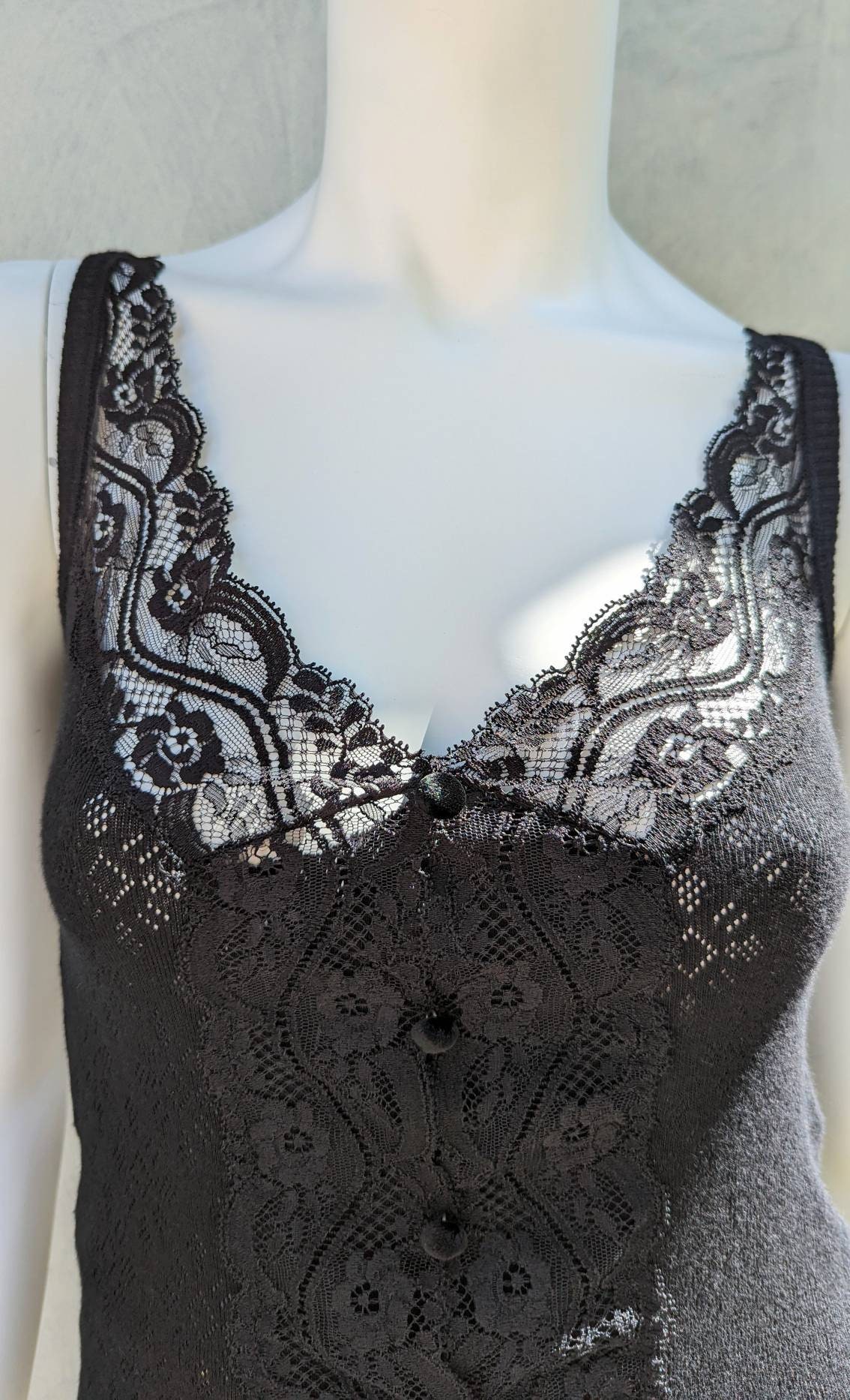 トップス D&G DOLCE&GABBANA Lace Mesh Camisole Dolce&Gabbana Camisoles & Camisole Sets for Women for sale