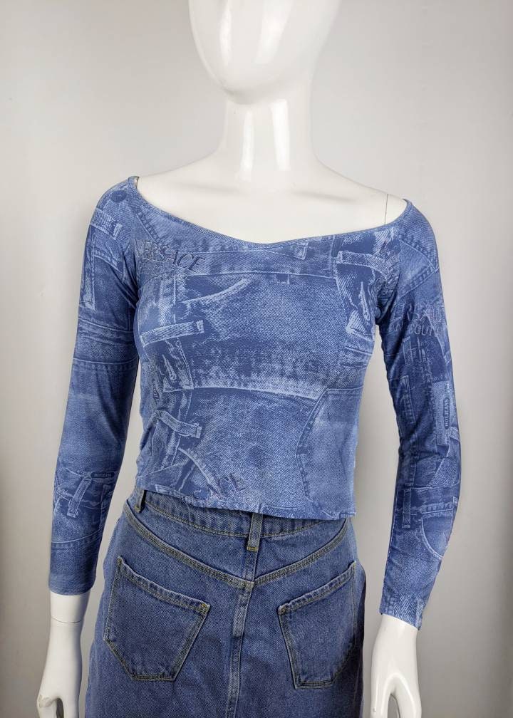 トップス 90s VERSACE JEANS COUTURE L/S Shirt VTG 90s VERSACE JEANS COUTURE L/S Shirt VTG - メルカリ