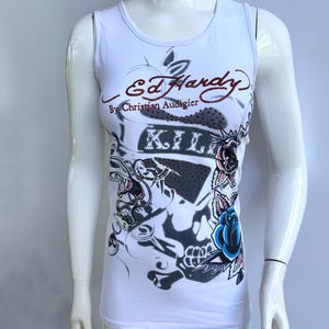 Y2k Ed Hardy Tank Top - Etsy