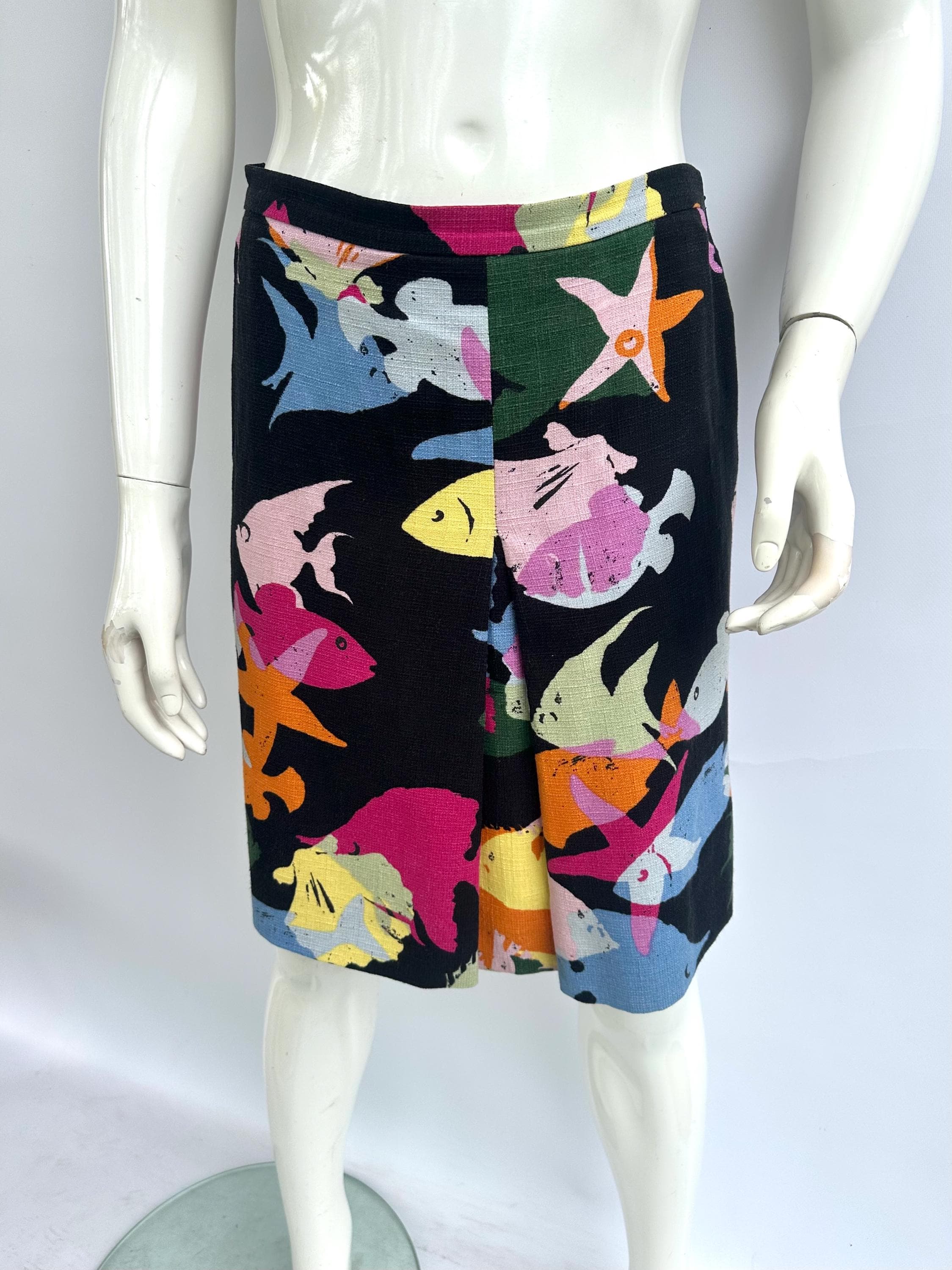 Moschino Cheap and Chic Patchwork Skirt, Vintage Skirt End 90s 