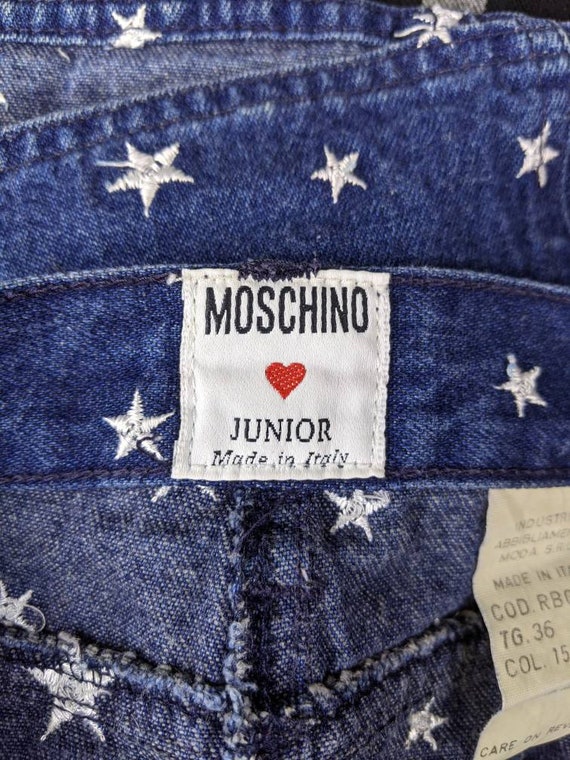 MOSCHINO 1990s lace up skirt