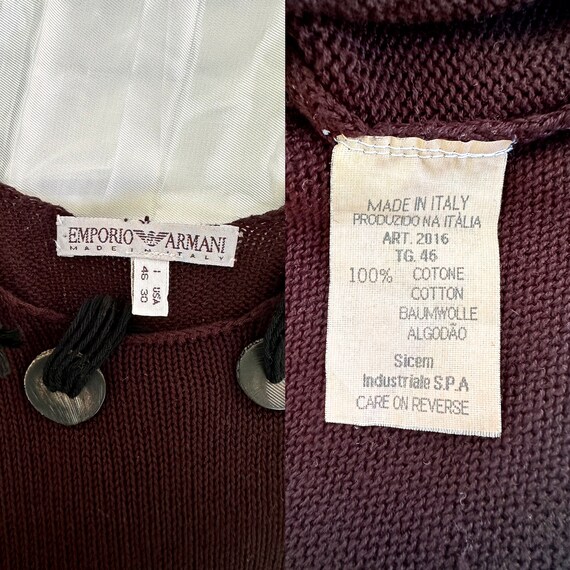 トップス Vintage 90s GIORGIO ARMANI damaged knit 90s giorgio armani knit - Gem