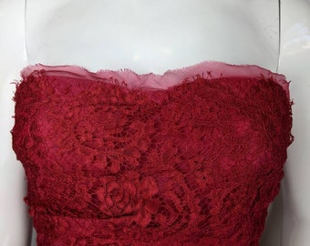 chinese dress ladies Dolce & Gabbana Red Lace Long Sleeve Mini Dress