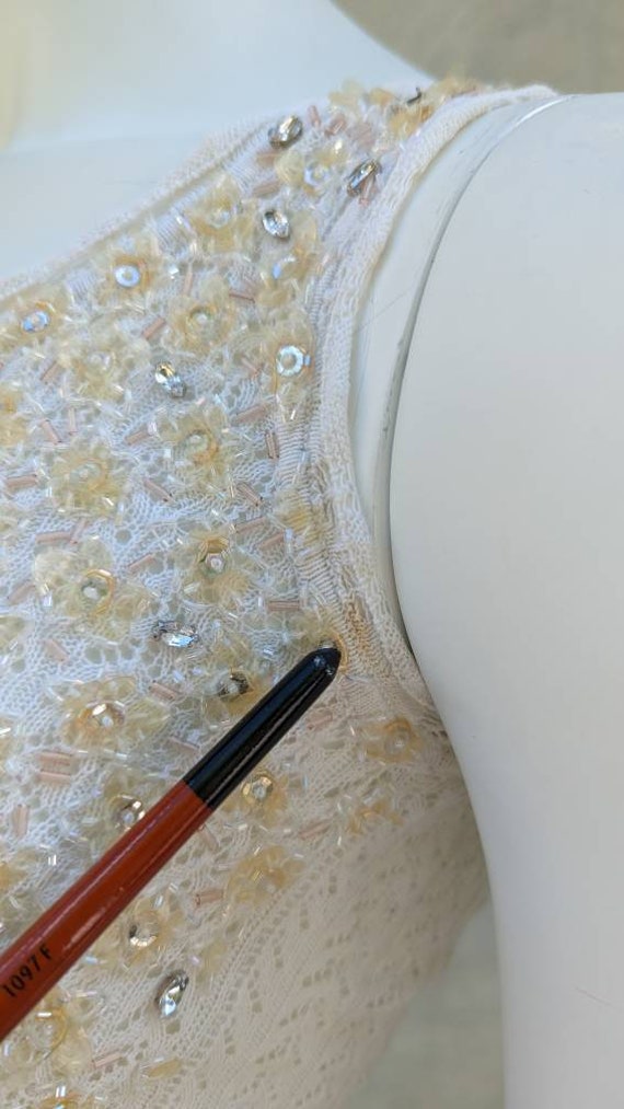 Vintage 90s DOLCE GABBANA Crochet Tank Top | D&G Beige Vintage 90s DOLCE GABBANA Crochet Tank Top | D&G Beige