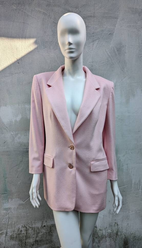 Ensemble Veste Et Jupe ESCADA En Laine Grise - Taille 10 US - Neuf Sans étiquettes - Style Professionnel Ou Soirée