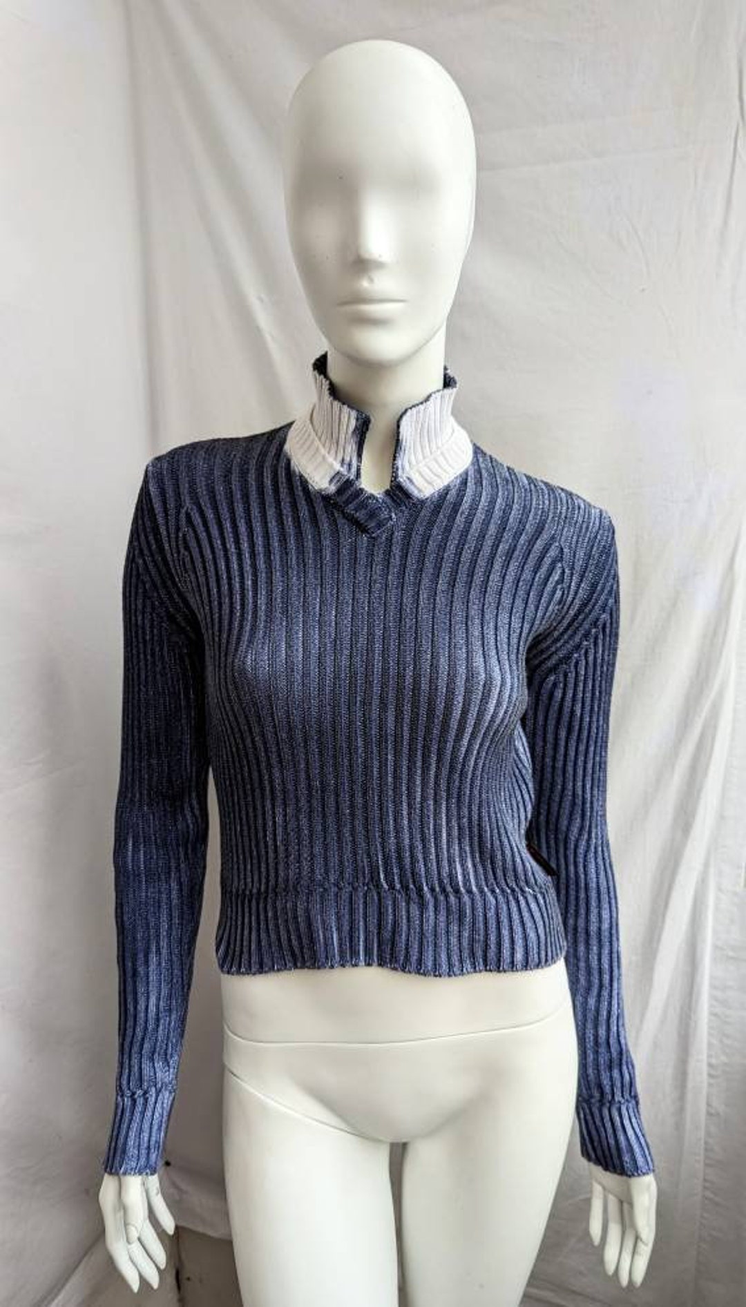 Y2k Vintage DOLCE GABBANA Ribbed Sweater. Tie Dye Knitting Collared Top - Etsy Y2k Vintage DOLCE GABBANA Ribbed Sweater. Tie Dye Knitting Collared Top - Etsy