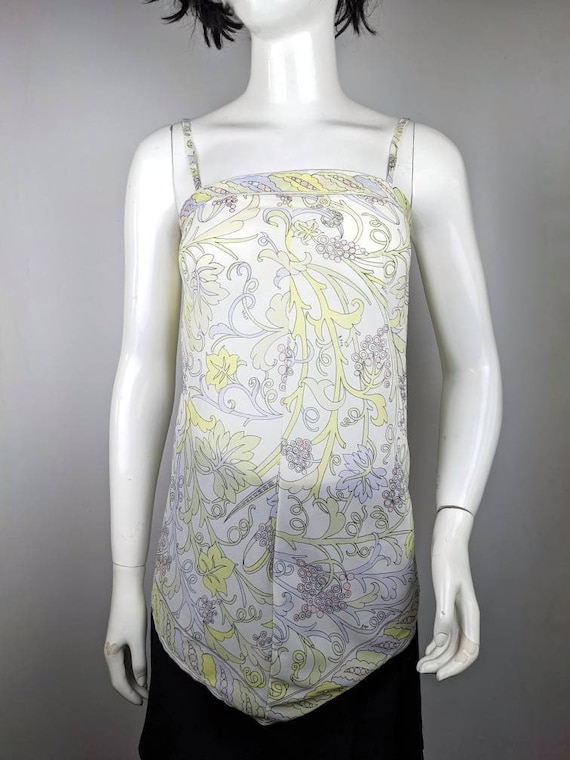 vintage 60s EMILIO PUCCI mini slip dress. abstrac… - image 1