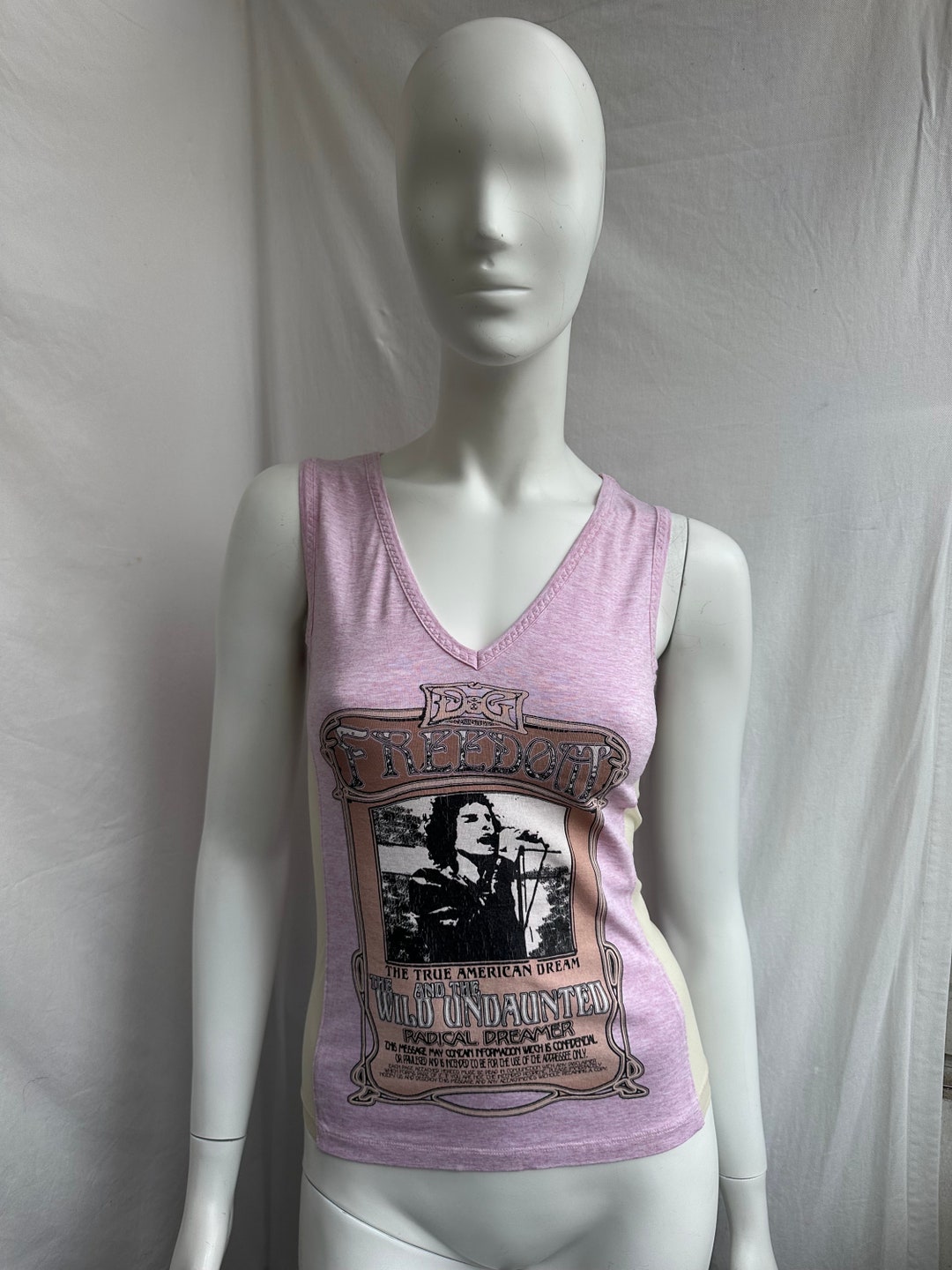 Y2k Vintage DOLCE GABBANA Pink Tank Top. D&G Freedom Top - Etsy Y2k Vintage DOLCE GABBANA Pink Tank Top. D&G Freedom Top - Etsy