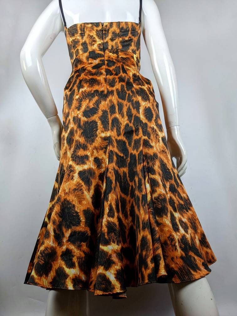 Orange and leopard print outfit hot sale