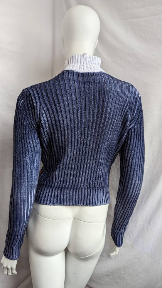Y2k Vintage DOLCE GABBANA Ribbed Sweater. Tie Dye Knitting