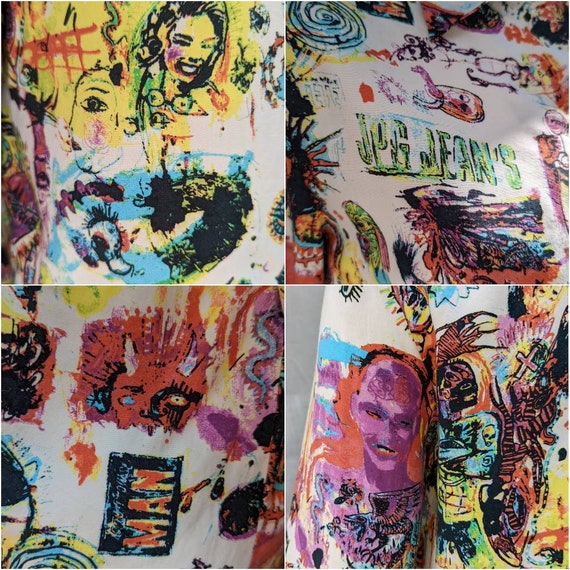 vintage 90s JP GAULTIER blouse. overprint Basquia… - image 8