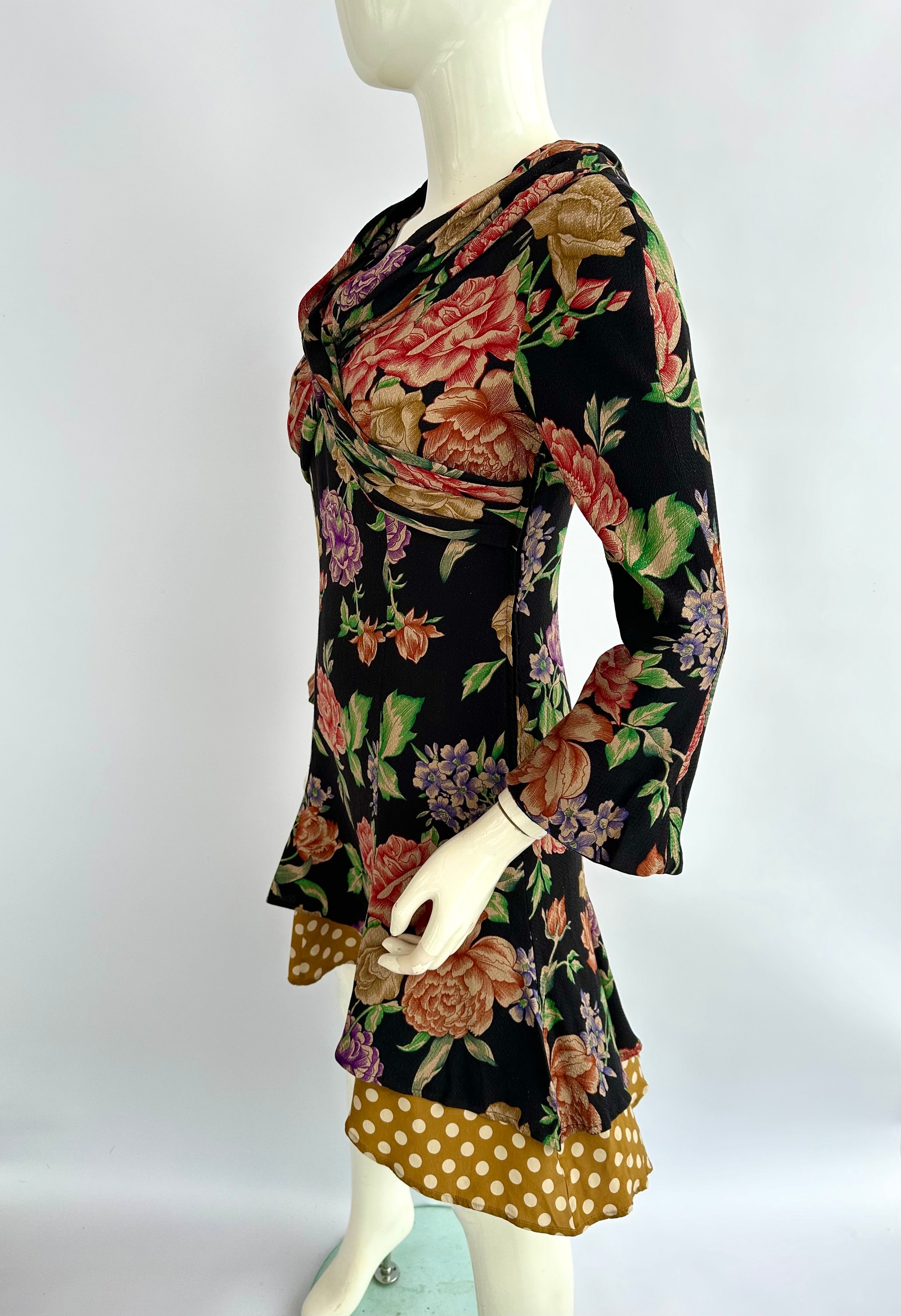 christian lacroix brown polka dot dress DRESS SHIRT 36/37 – MilanoMensWear main image 1