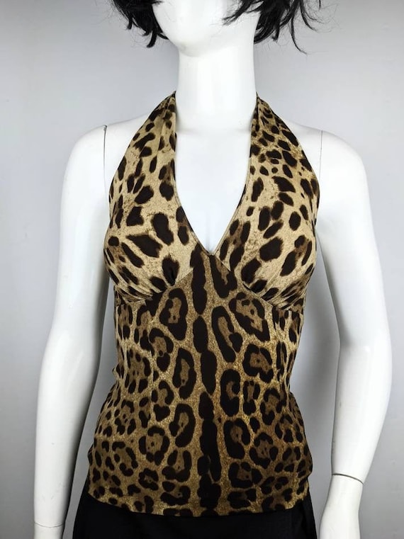 Dolce & Gabbana Leopard Print Blouse