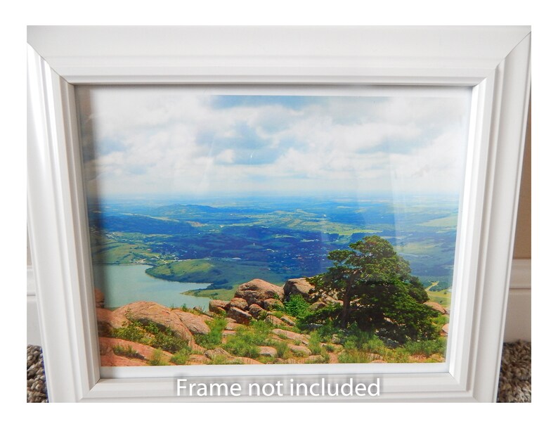 View from the Wichita's View from Elk Mountain in the Wichita Mountains in Southern Oklahoma, 8x10 Photo Print image 3