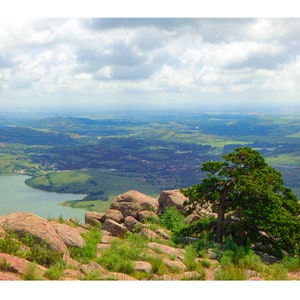 View from the Wichita's View from Elk Mountain in the Wichita Mountains in Southern Oklahoma, 8x10 Photo Print image 1