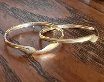 French Antique 18k Gold GIMMEL Twinned Wedding Band Puzzle RiNG Folk Traditional 2 Interlocking Engraved Stacker Gift Eternal Love Man Ring