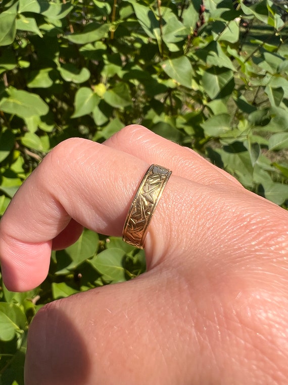 IVY French VICTORIAN Antique 18k Gold Eternity Ba… - image 1