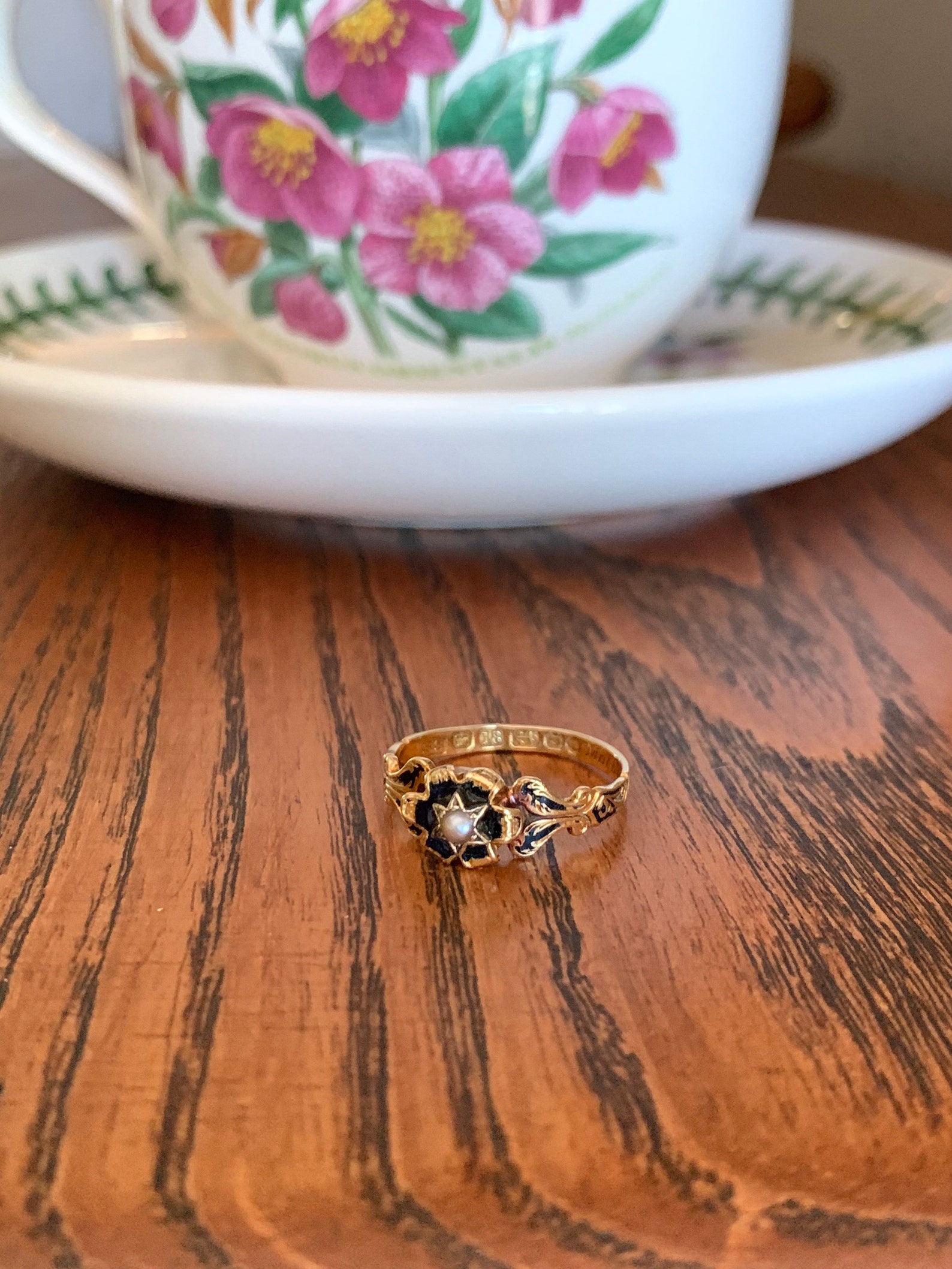 POSIE Ring In MEMORY of MOTHER Antique c1860 Victorian Ornate Etsy