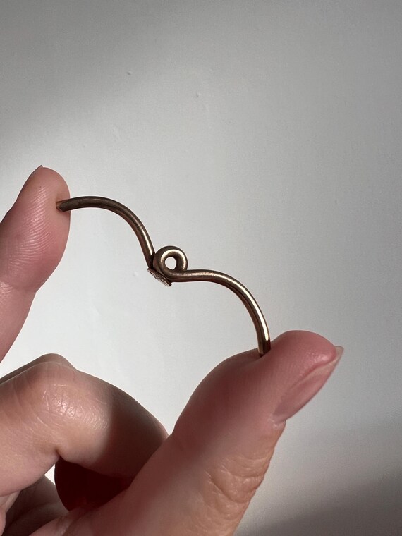 Original Dated Antique SWIRL T Bar Toggle Chunky … - image 8