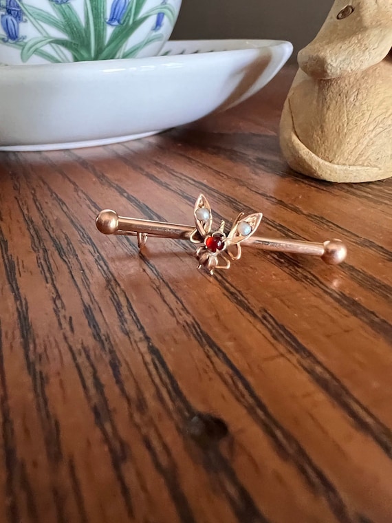 BUG Fly Insect VICTORIAN French Antique 18k GOLD F