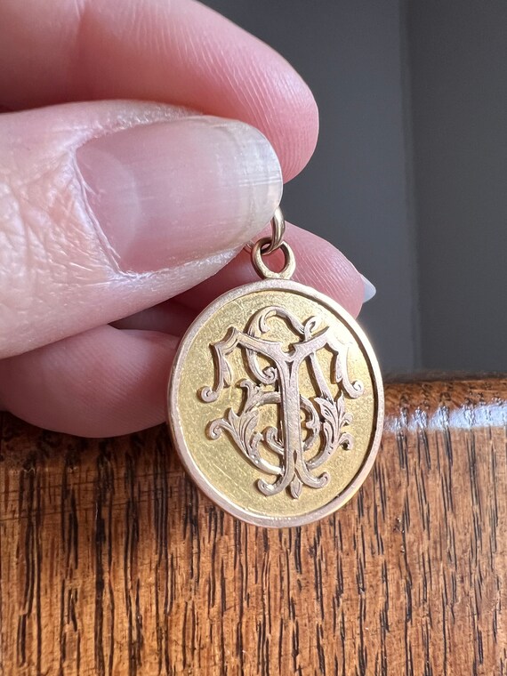 DATED 1903 Victorian FRENCH Antique 18k Gold Charm