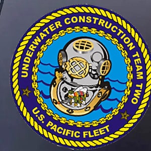 NMCB, UCB 2 - Seabees, Construction Battalion, Navy, Laptop sticker, Water bottle decal, Seabee, Patriotic gift, Seabee access