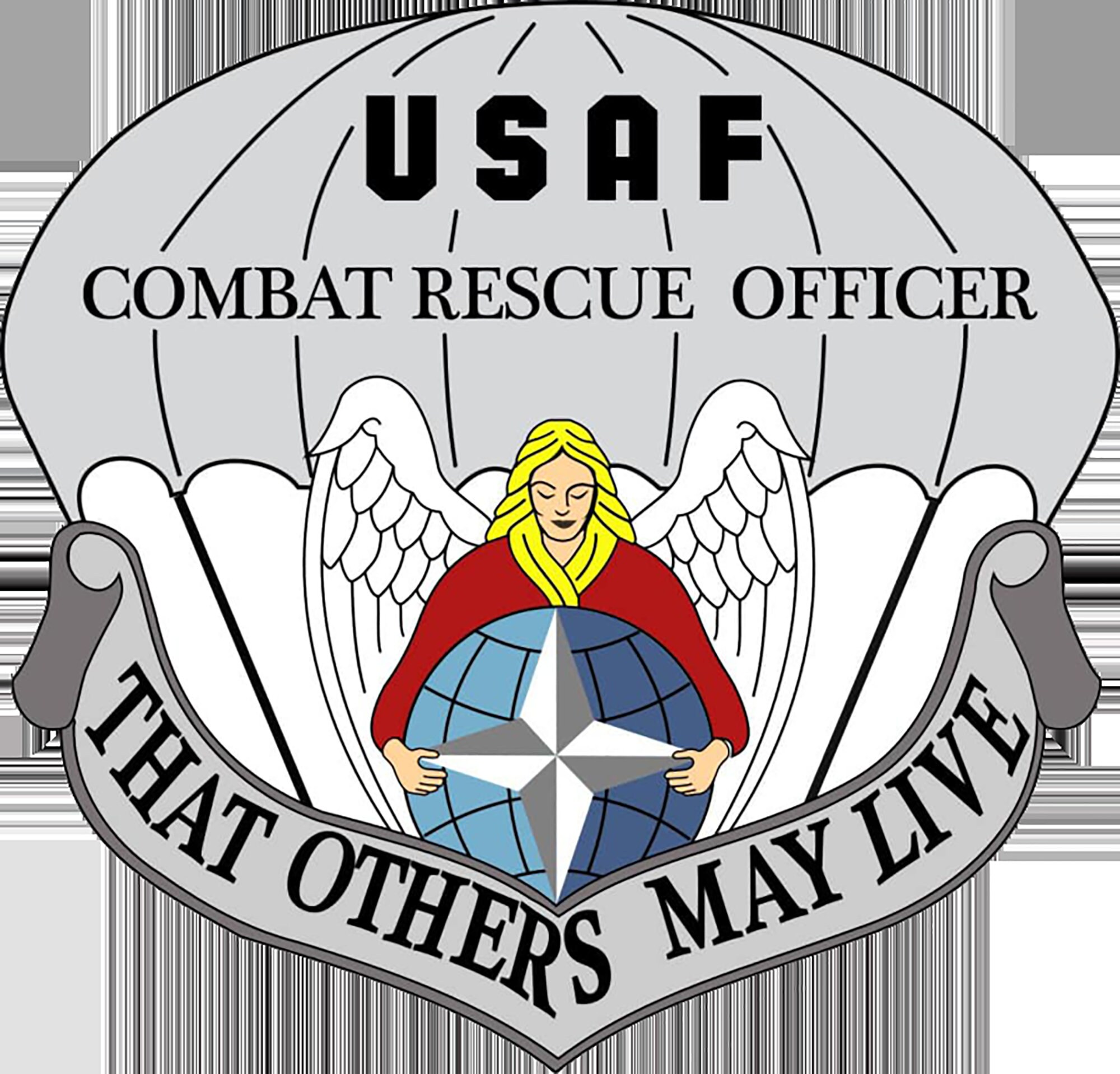 RESCUE Air Force Arrow Aircraft Vinyl Sticker Decal – 75mm, 2-Pack, USAF