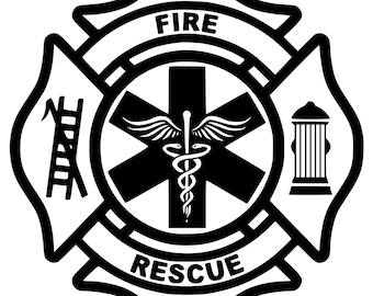 Maltese Cross, Fire Rescue, First responder, EMT, Nurse, Fireman, Police, Police Firemen EMT EMS Tribute, Gift for Heroes, Appreciation Gift
