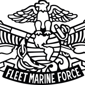 Fleet Marine Force - Eagle Globe Anchor, Marine Corps gift, Marines - US Marines - US Navy - Military - Veteran - Dad - Son - Grandfather