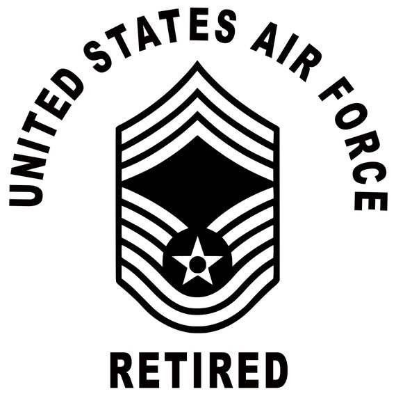 USAF US Air Force E9 E 9 Chief Master Sergeant Enlisted Car Sticker Decal AF18 Etsy UK